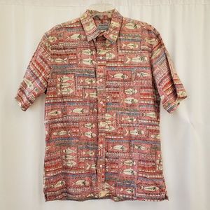 Coral Reef Hawaii button men Shirt -NWT